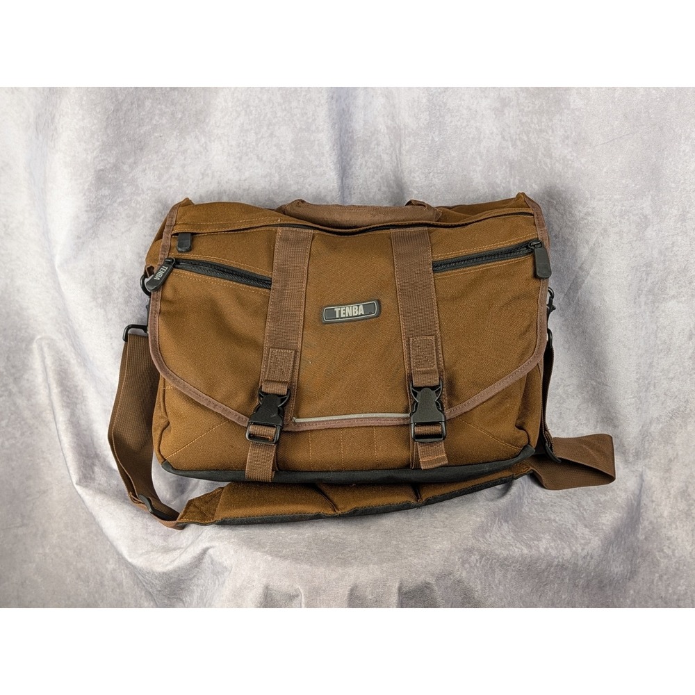 Tenba DNA Messenger Camera Bag Brown Canvas Laptop Shoulder Strap Case